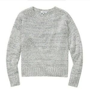 Aritzia Talula Cashmere Angora Wool Grey Chunky Knit Sweater